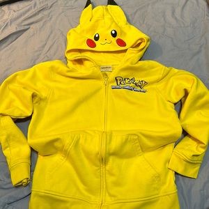 Pokémon Kids Zipper Hoodie Size L